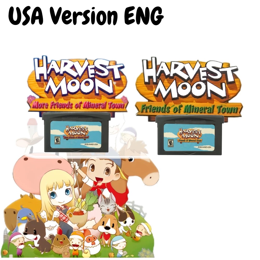 GBA Game Cartridge Harvest Moo - Gaming Console Video review and price