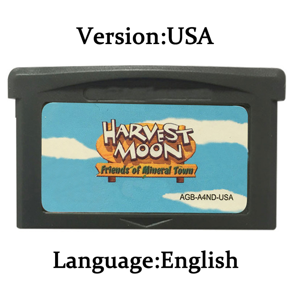 Harvest Moon GBA Game Cartridg - Gaming Console Video review and price