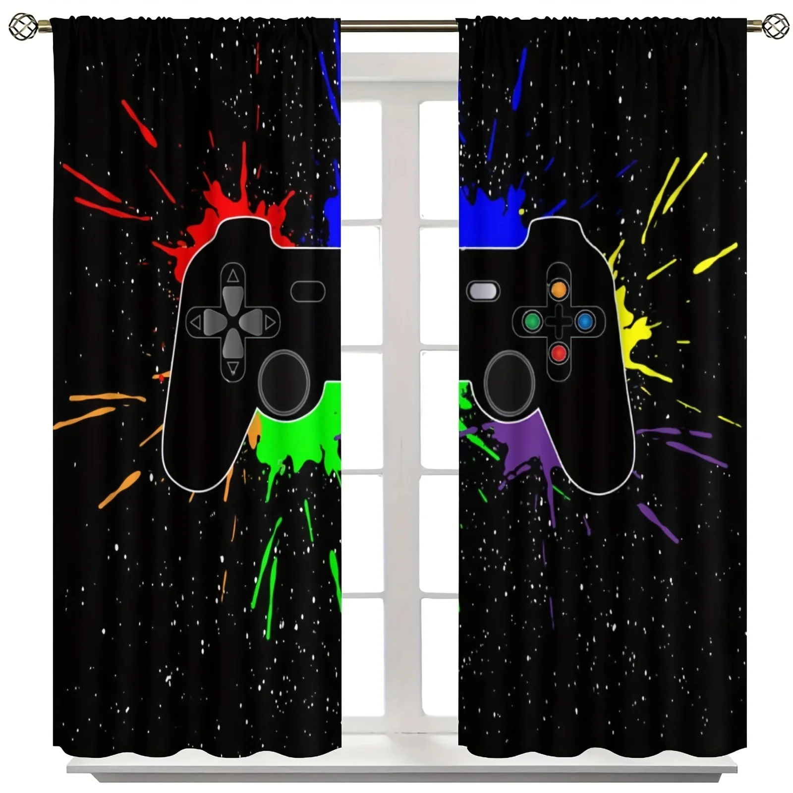 2pcs PS5 Gamepad Curtains for  - Gaming Console Cafe review and price