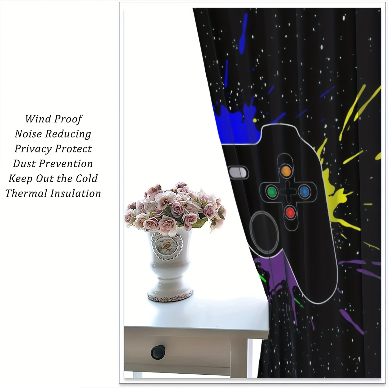 2pcs PS5 Gamepad Curtains for  - Gaming Console Cafe review and price
